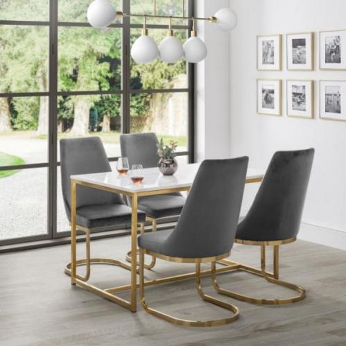 Scala Gold Dining Table