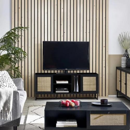 Padstow Media Unit Black