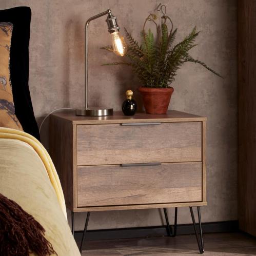 Hong Kong Bedside Vintage Oak