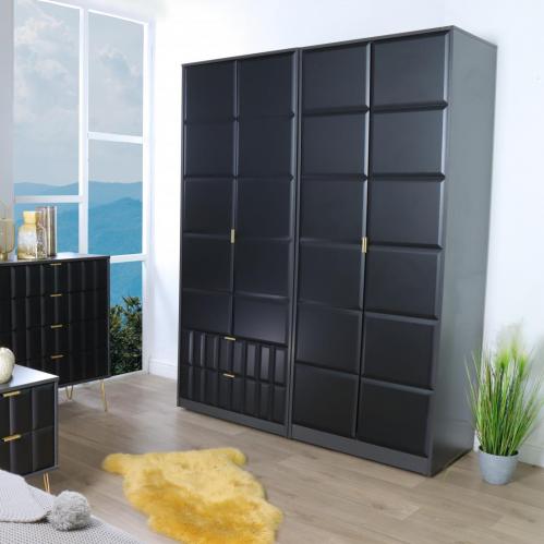 Cube Wardrobes - Black